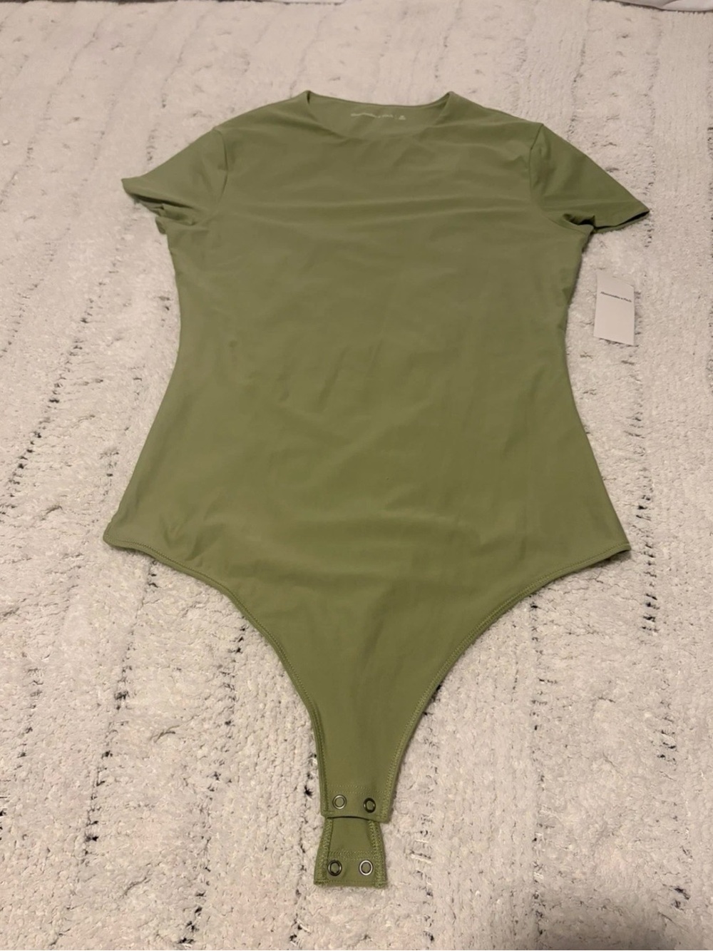 Abercrombie & Fitch Olive Green Short Sleeve Bodysuit
